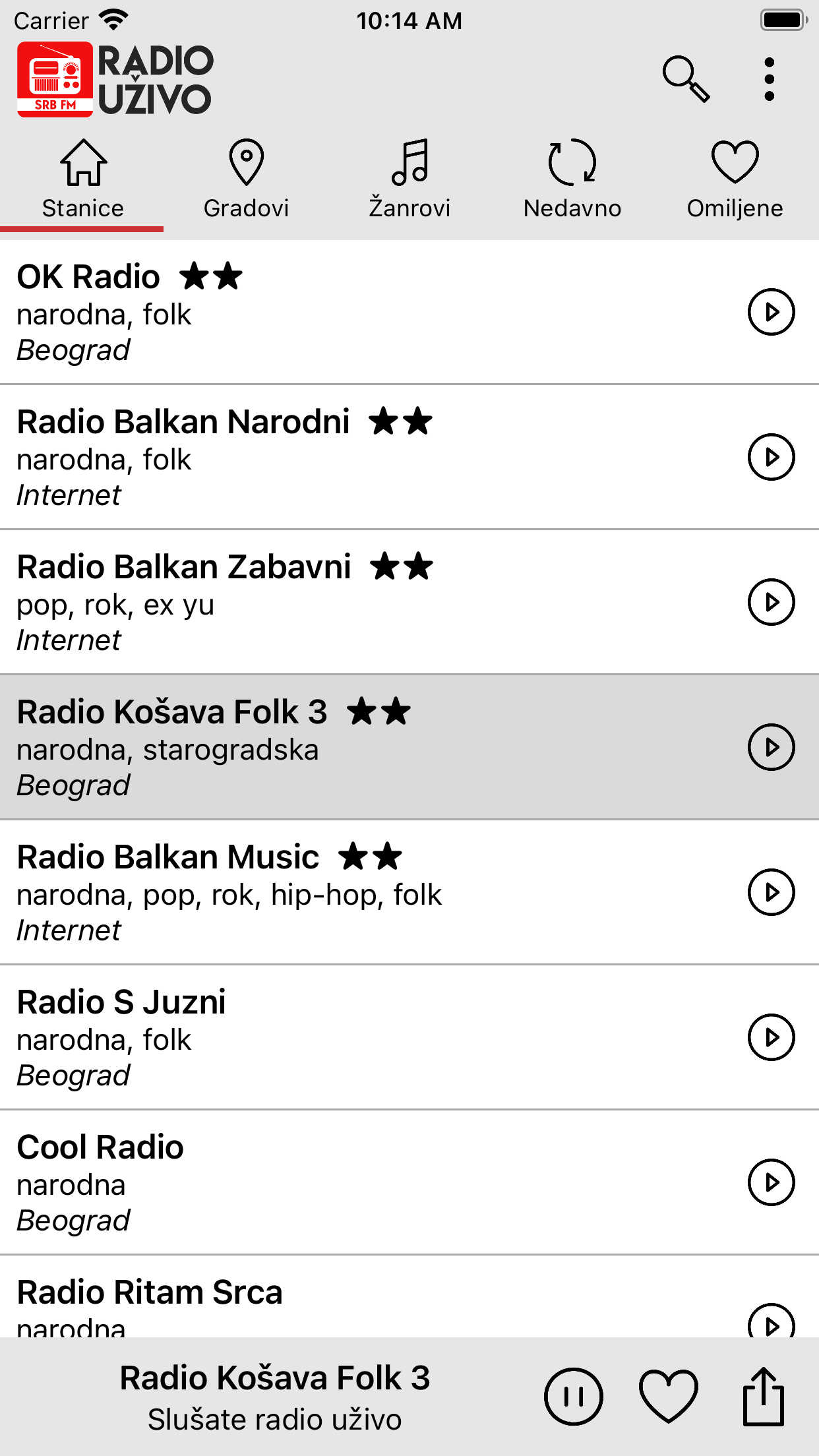 Radio Uzivo Srbija