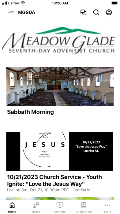 Meadow Glade Adventist Church Screenshot