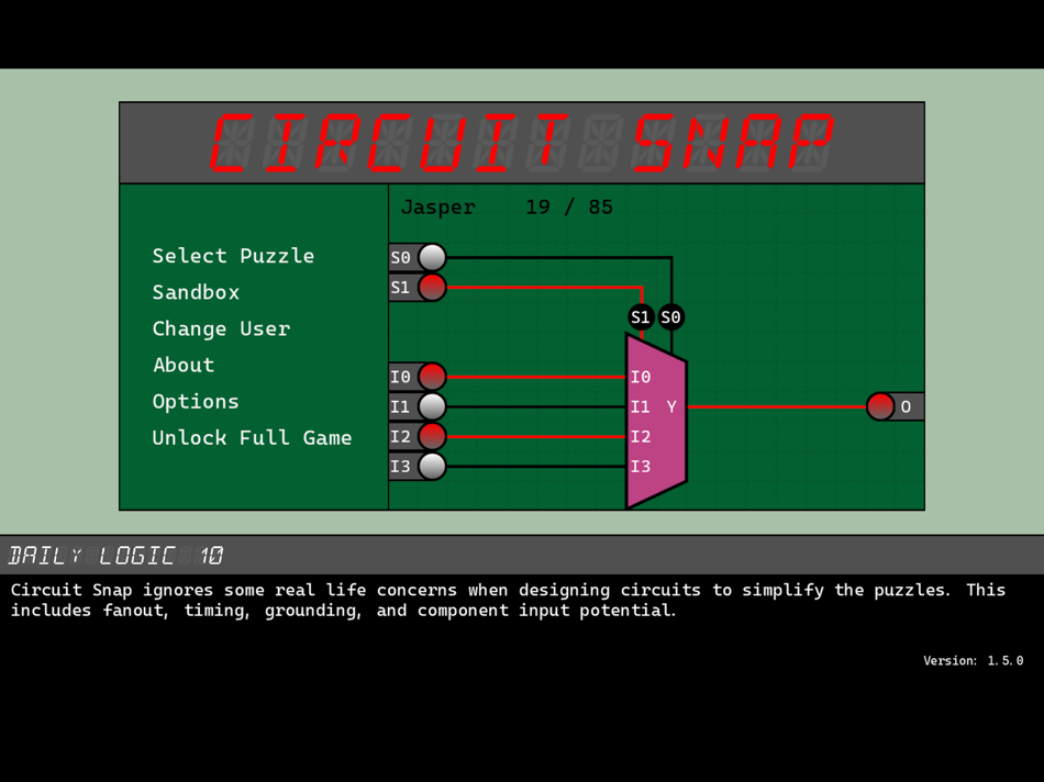 #1. Circuit Snap (iOS) 由: Eric Woodard