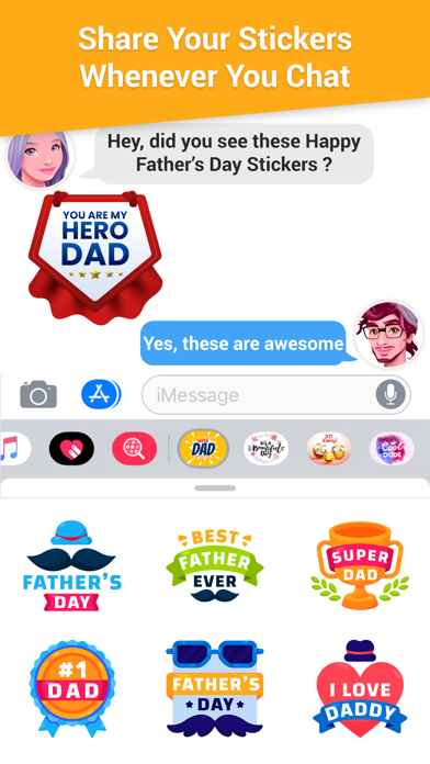 Screenshot #3 pour Happy Father's Day Emoji