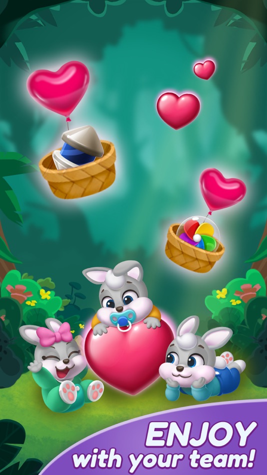 #4. Bunny Pop Blast (iOS) โดย: Puzzle1Studio,inc.