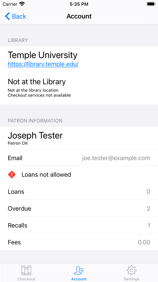 #4. Temple Libraries Self-Checkout (iOS) 由: Meescan Inc.