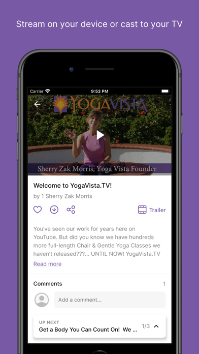 Yoga Vista App Screenshot