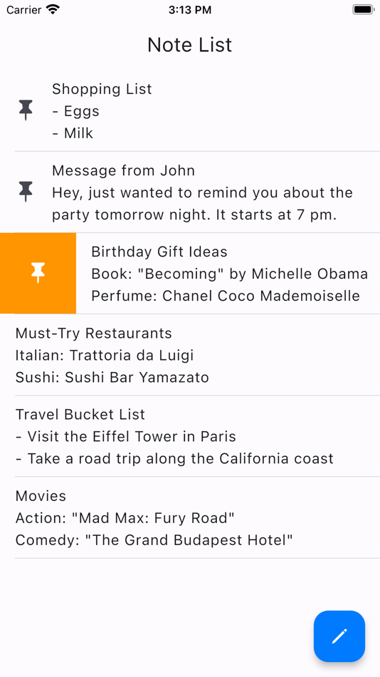 #3. Notes Basic (iOS) 由: Yudai Abe