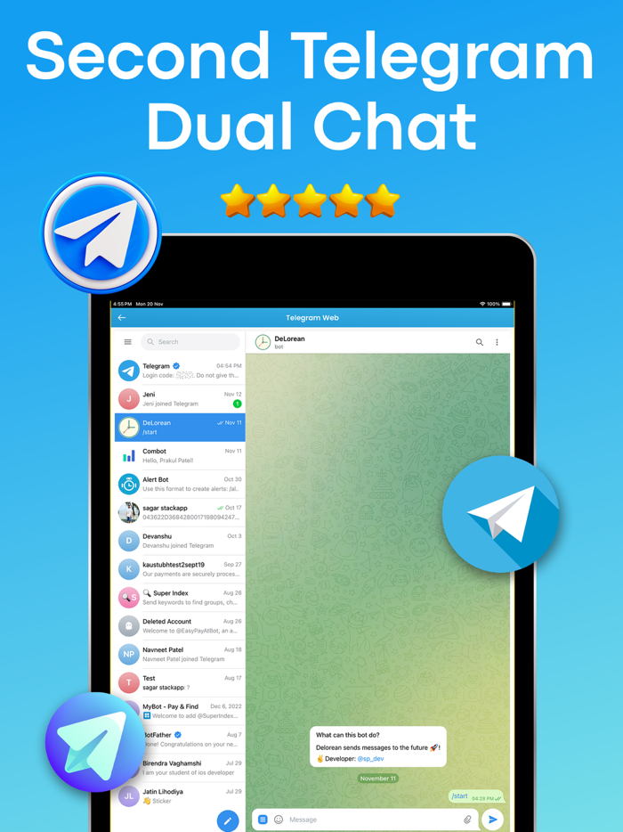 Telegram Tools Dual Messenger