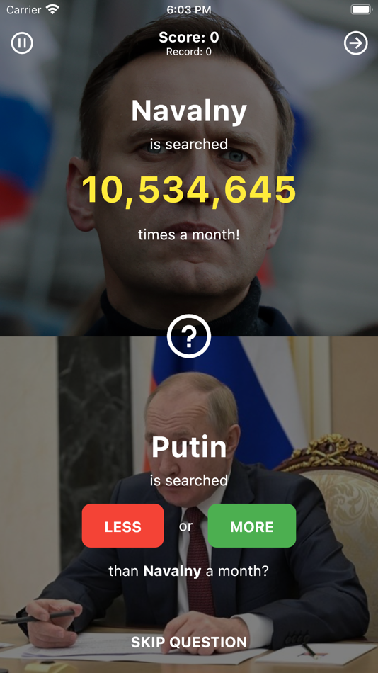 #1. What Search More or Less? (iOS) Podle: Almaz Kamaletdinov
