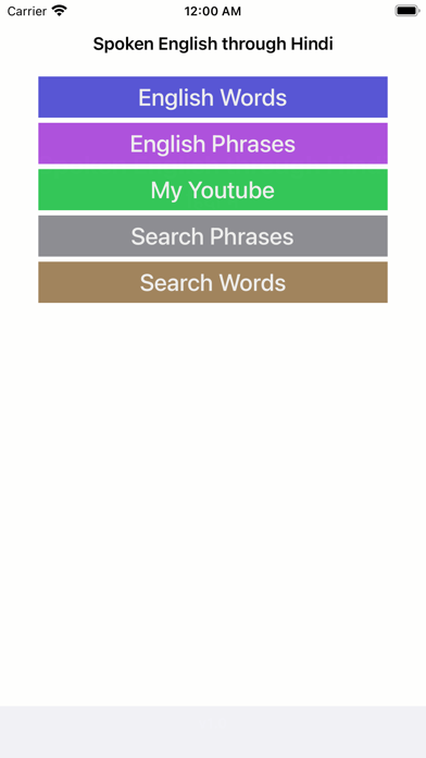 Spoken English through Hindi Screenshot