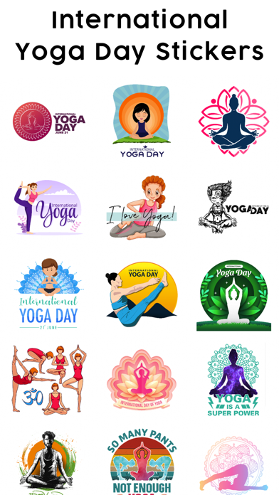 Screenshot #3 pour Yoga day - Yoga Poses Stickers
