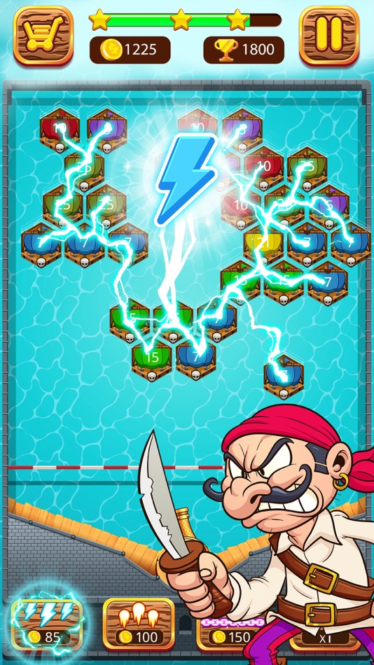 #4. Pirate's cannon: a mega battle (iOS) Podle: PLAYTOUCH