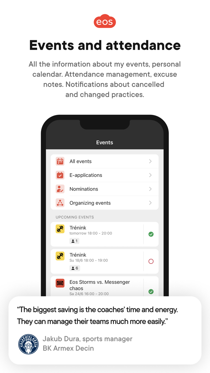 eos for clubs and communities
