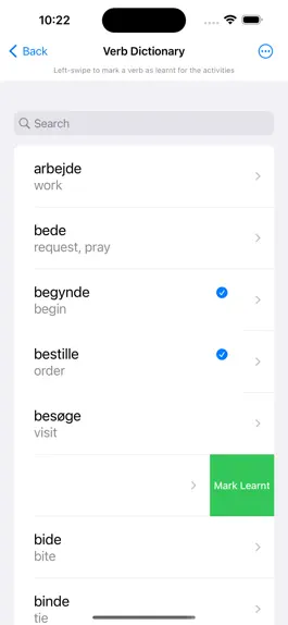 Game screenshot Danish Verb Blitz apk