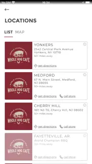 whole hog cafe iphone screenshot 2