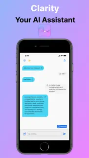clarity ai - chat, ask, answer iphone screenshot 1