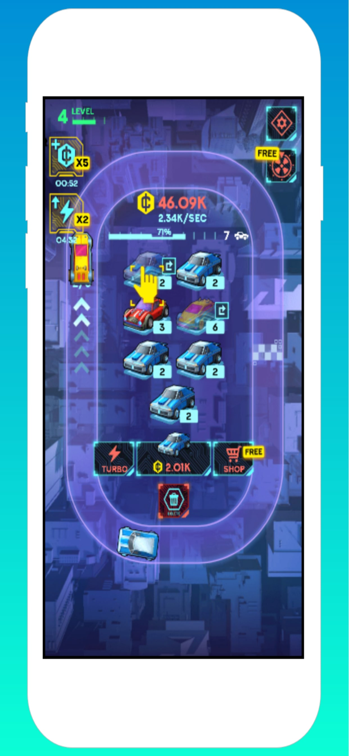 Merge Car Cyber Racers