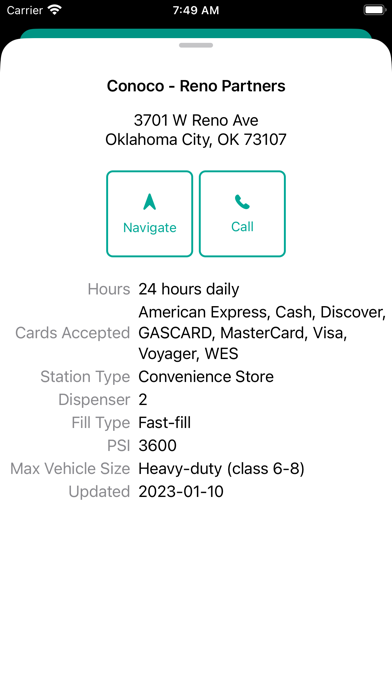 CNG Stations USA Screenshot 4 - AppWisp.com CNG Stations USA Screenshot 4 - AppWisp.com