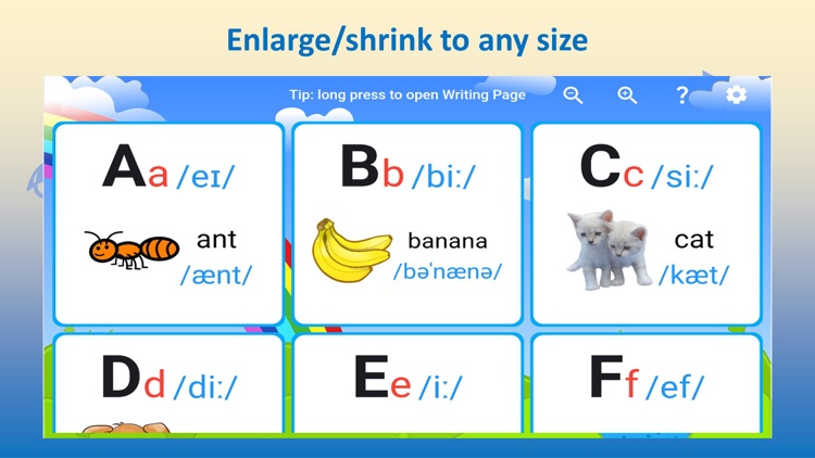 Easy English Alphabet Chart