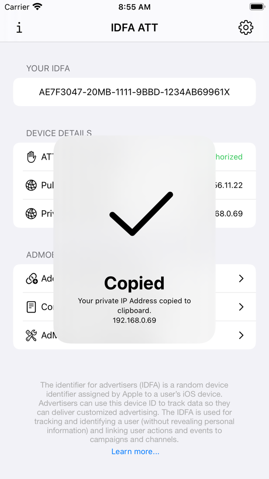 #6. IDFA ATT (iOS) بواسطة: Mehmet Bayram