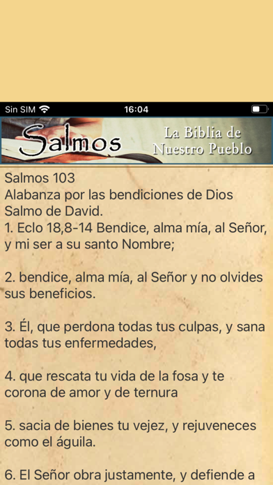 Salmos Bíblicos Screenshot