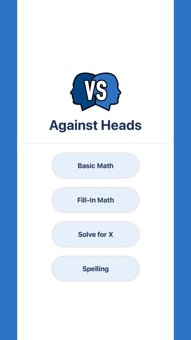 Screenshot #1 pour Against Heads - Speed Games