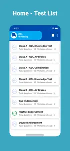 Wyoming CDL Prep Test screenshot #1 for iPhone