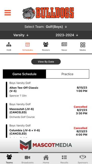 Waterloo CUSD Athletics Screenshot