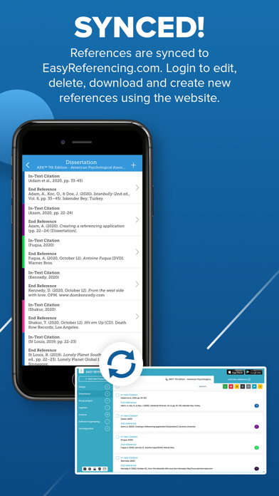 Easy Referencing - Citation Screenshot