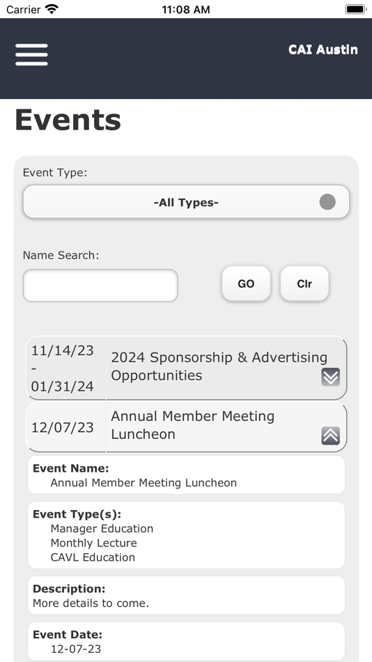 #2. CAI Austin (iOS) 由: COMMUNITY ASSOCIATIONS INSTITUTE (Austin)