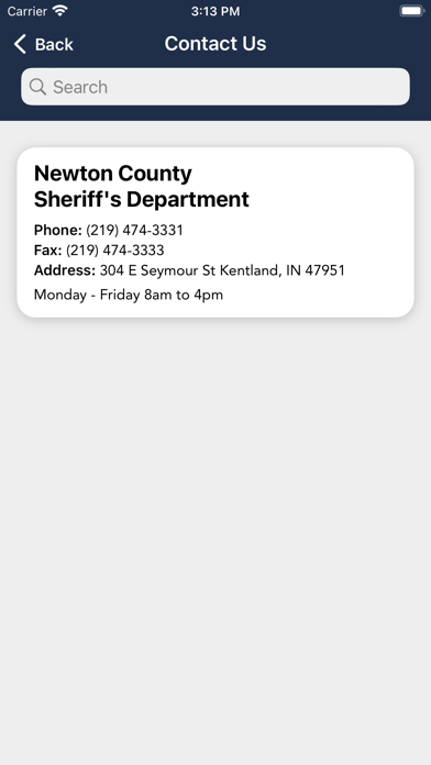 Newton County Sheriff Indiana Screenshot
