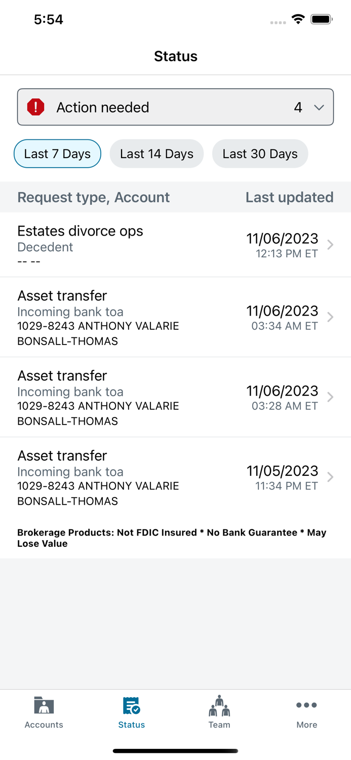 Schwab Advisor Center® Mobile