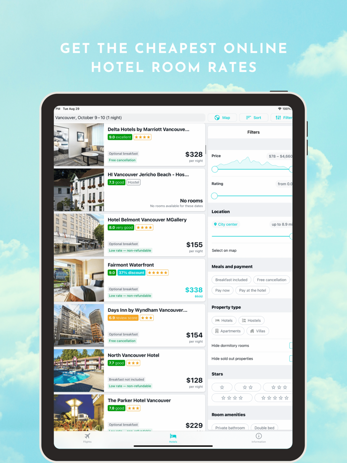 Low Fare Flights Booking