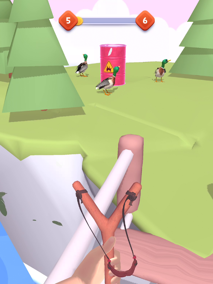 Slingshot Hit - Aim and shoot