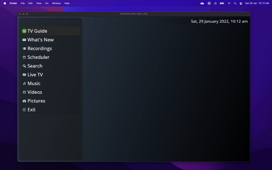 #1. NextPVR UI (macOS) 由: NextPVR Technologies