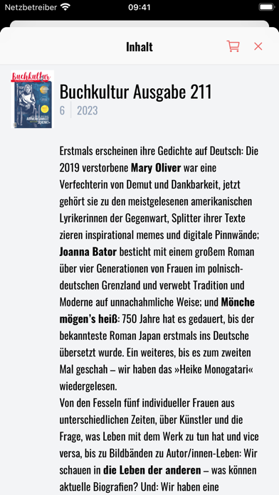Buchkultur Screenshot