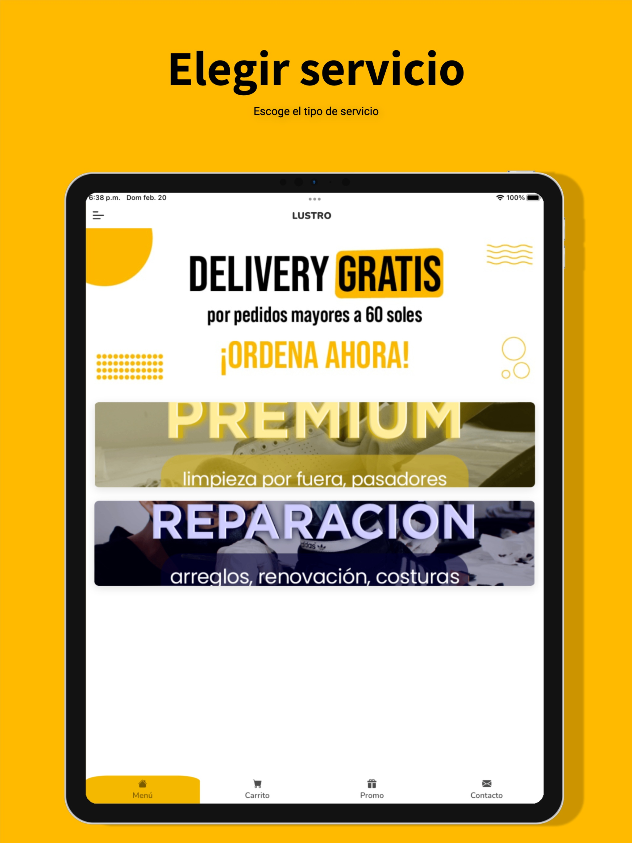 Lustro: Limpieza de Calzado