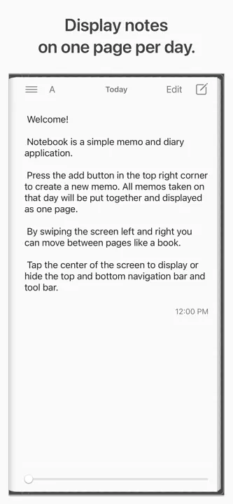 Notebook - Diary & Journal App: Screenshot 2 von 5