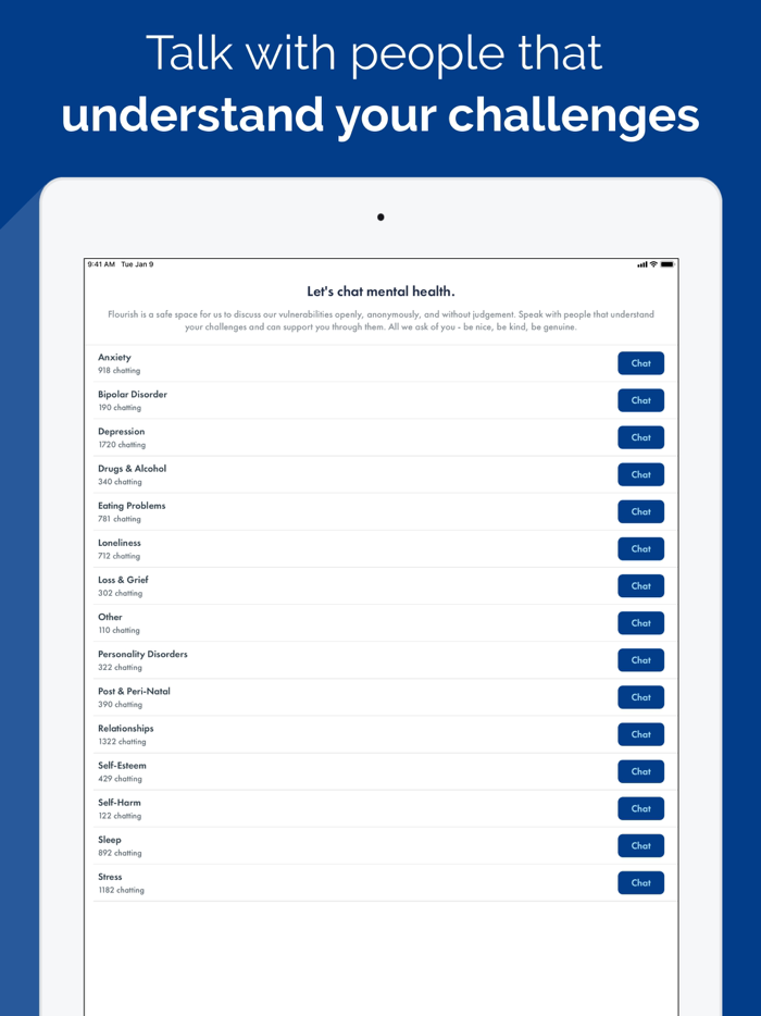 Flourish Chat Mental Health