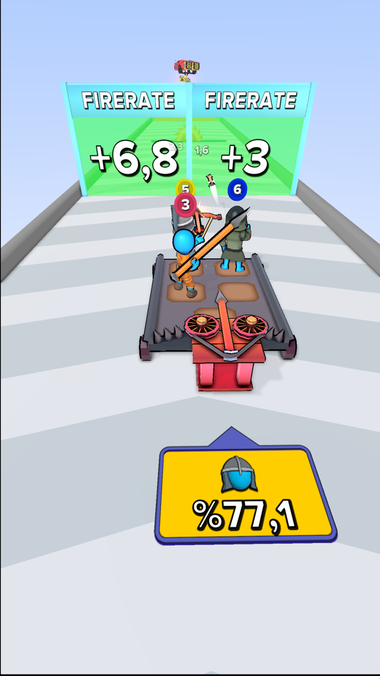 #1. Shooter Cart Run (iOS) By: Ela Game