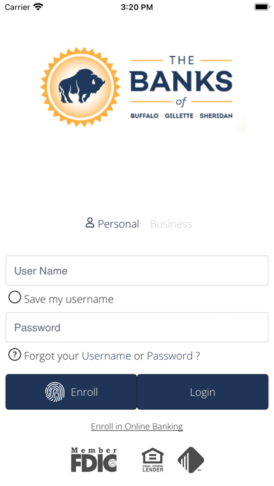Buffalo Federal Bank Screenshot