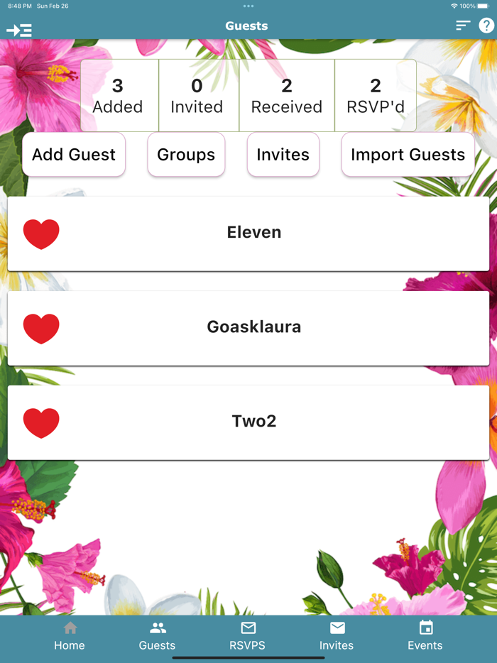 Be Our Guest Wedding App