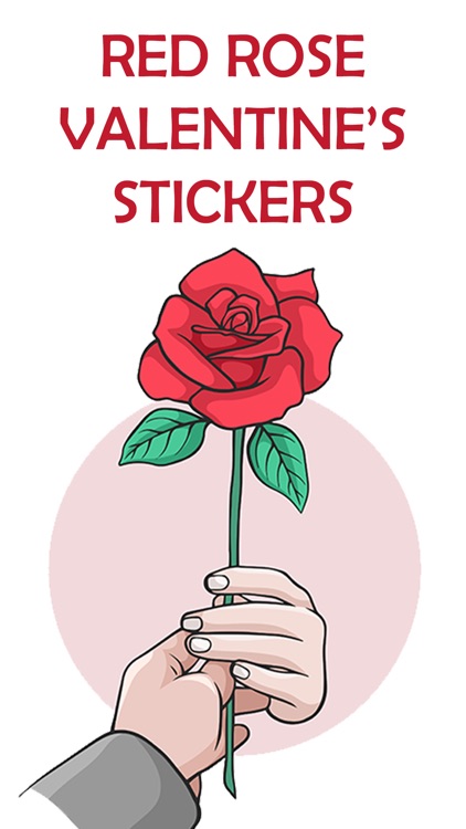 Red Rose Valentine's Stickers