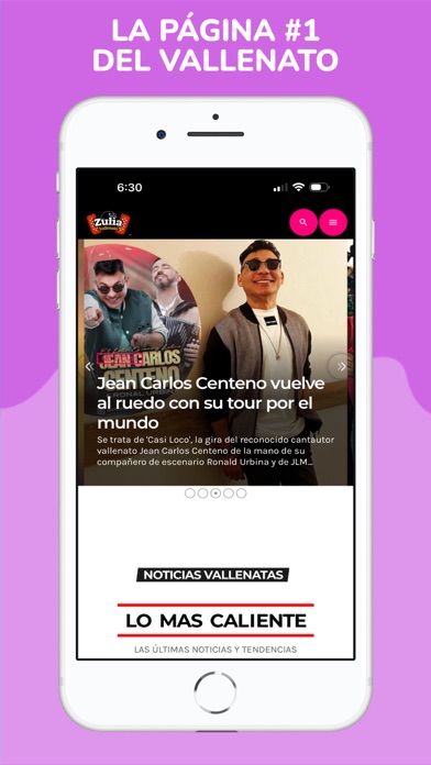 Zulia Vallenata iPhone screenshot 1 - Entertainment app