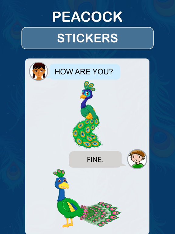 Screenshot #5 pour Peacock Stickers