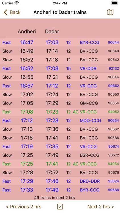 Mumbai Local Train Timetable screenshot-5
