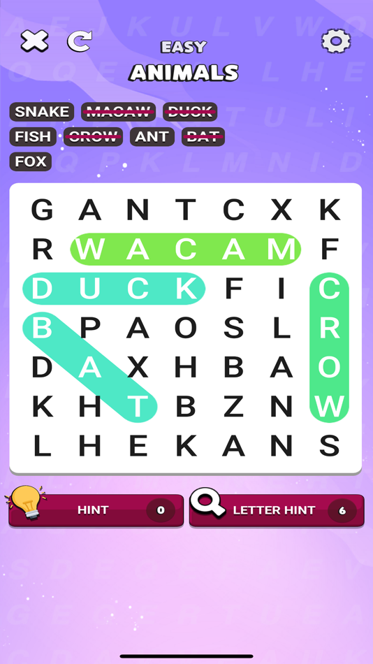 #1. Wosh: Word Search Game (iOS) 由: artGS