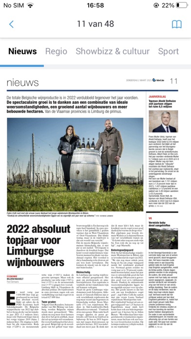 Het Belang van Limburg - Krant Screenshot