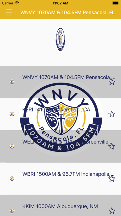 WNVY AM1070 & FM104.5 Radio Screenshot