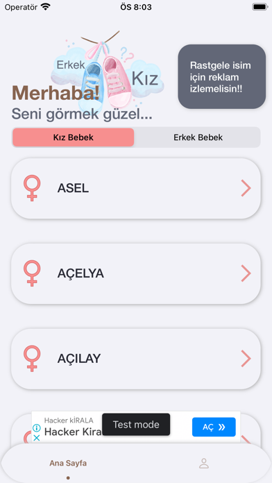 Kız&Erkek bebek İsimleri Screenshot