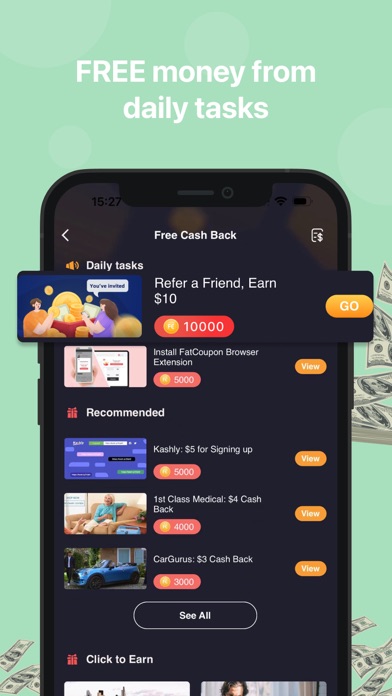 FatCoupon Cash Back & Codes Screenshot