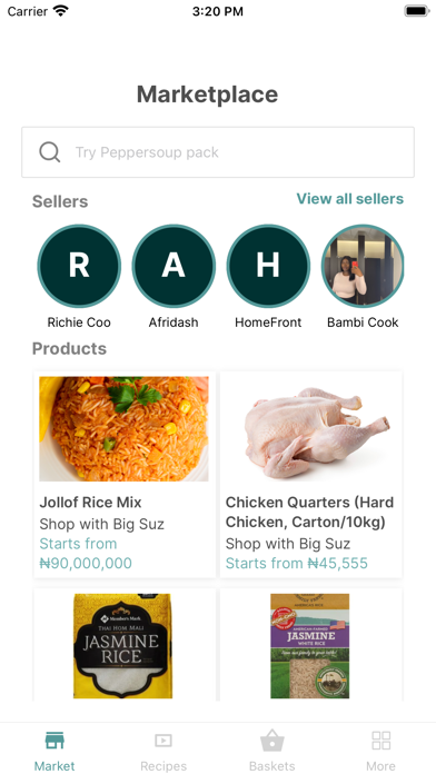 akaani - everything food Screenshot