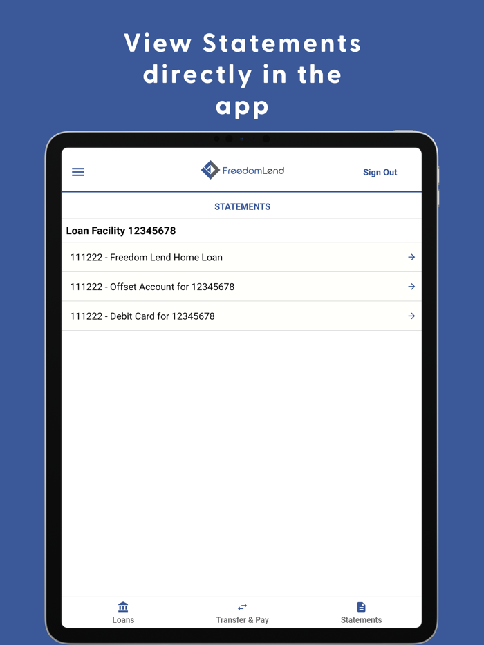 Freedom Lend Mobile Access